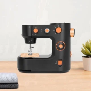 Mini naaimachine draagbaar - zwart - desktop naaimachine