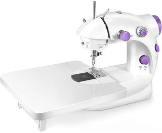 Mini naaimachine elektrisch - blauw