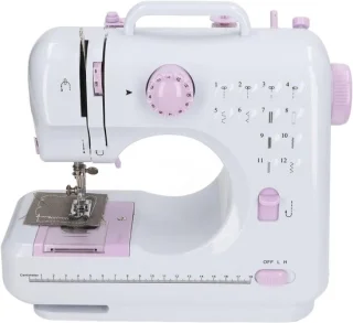 Mini naaimachine elektrisch wit