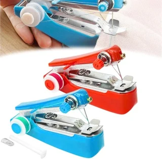 Mini naaimachine handmachine rood blauw