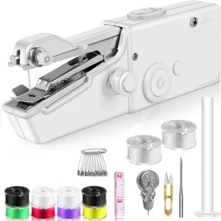 Mini-naaimachine met naaiaccessoires voor beginners en volwassenen