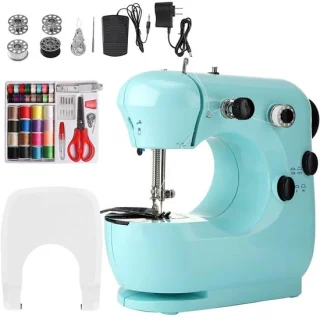 Mini naaimachine met uitbreidingstafel groen