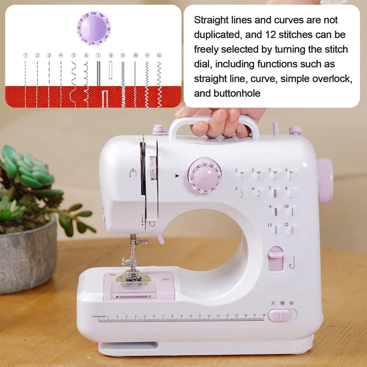 Mini naaimachine multifunctioneel EU 220V