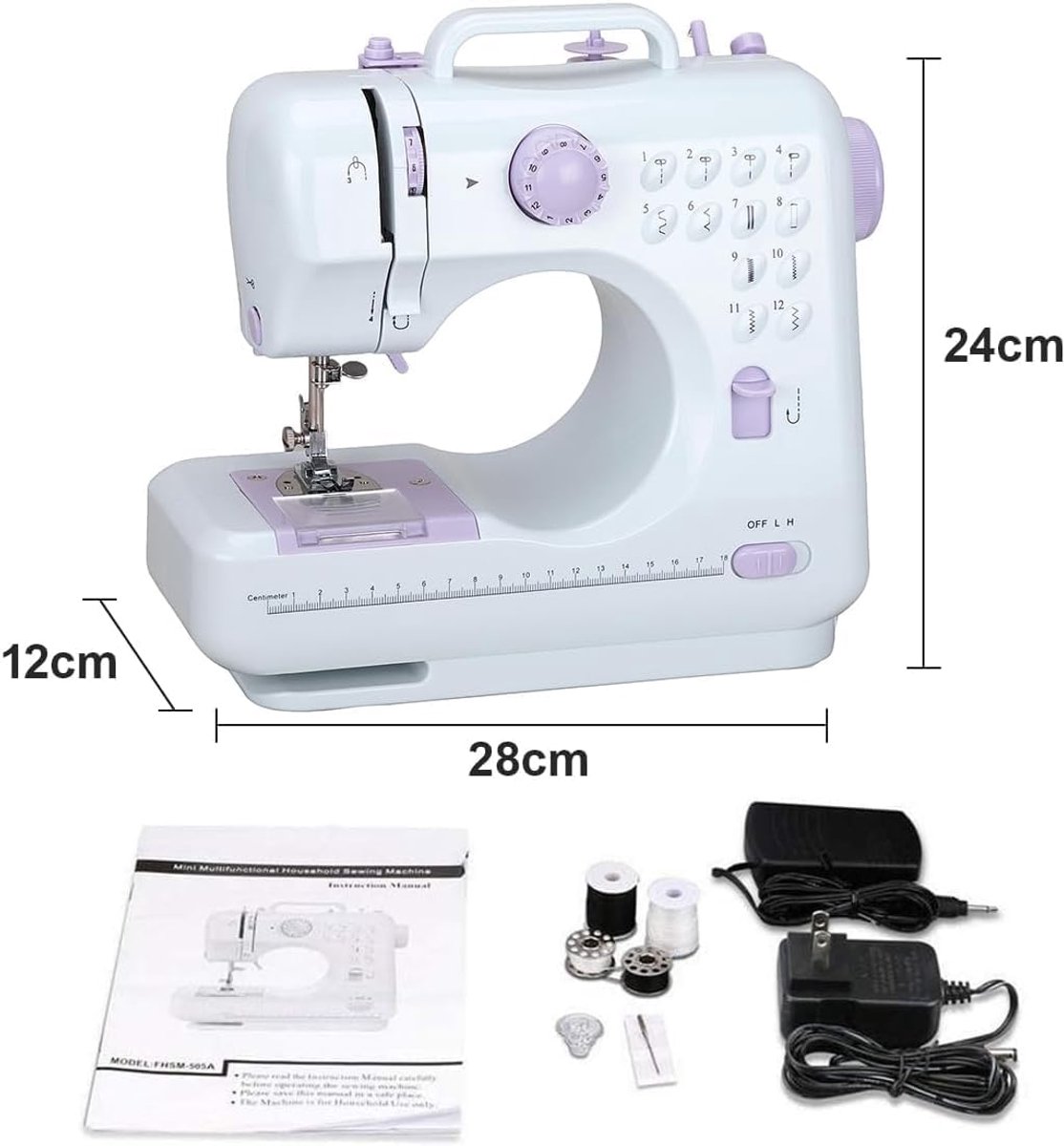 Mini naaimachine multifunctioneel EU 220V