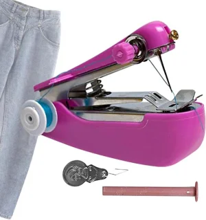 Mini naaimachine roze 12 cm