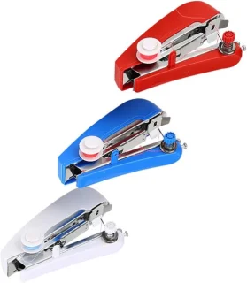 Mini naaimachine set - rood wit blauw