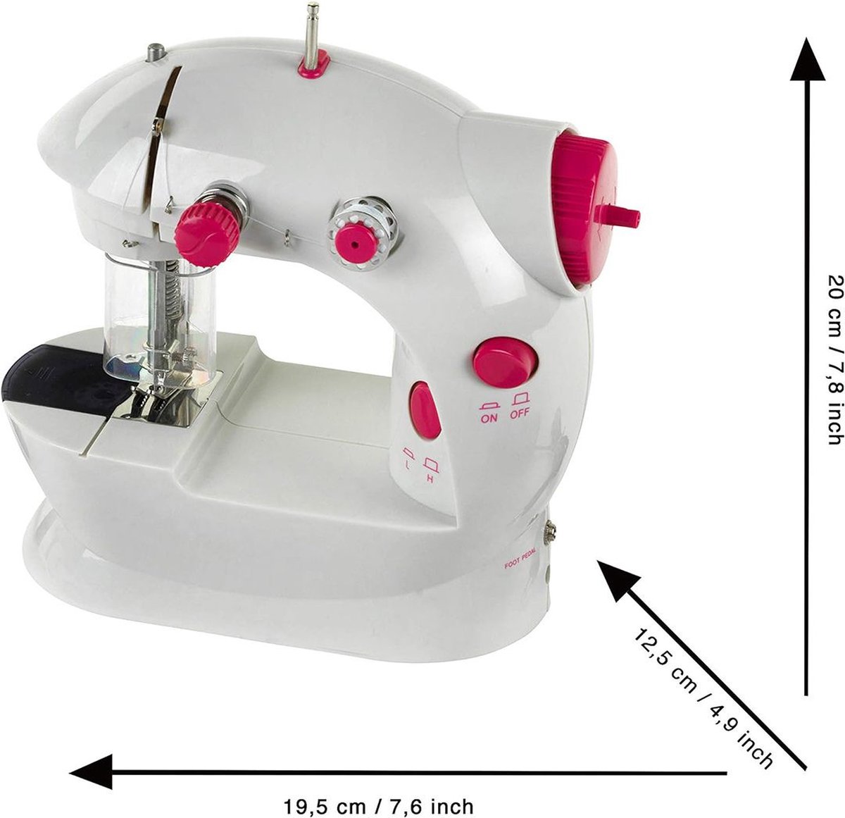 MKSS® Naaimachine Kinderen Wit Roze