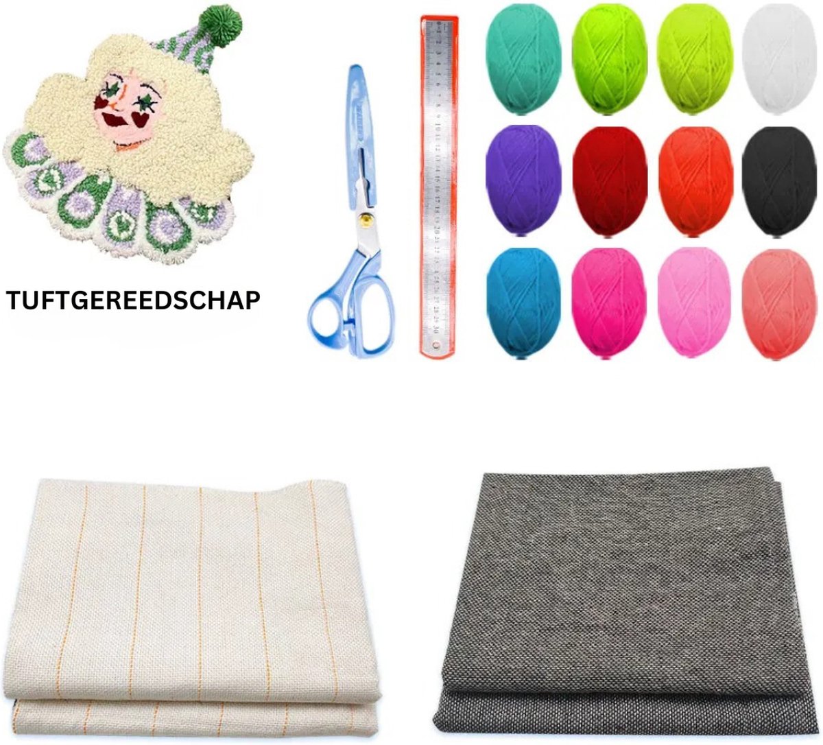 MKSS® Premium Tufting Gun Beginnerspakket Blauw