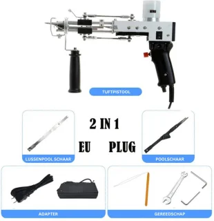 MKSS Premium Tufting Gun Borduur- en Naaimachine Zwart