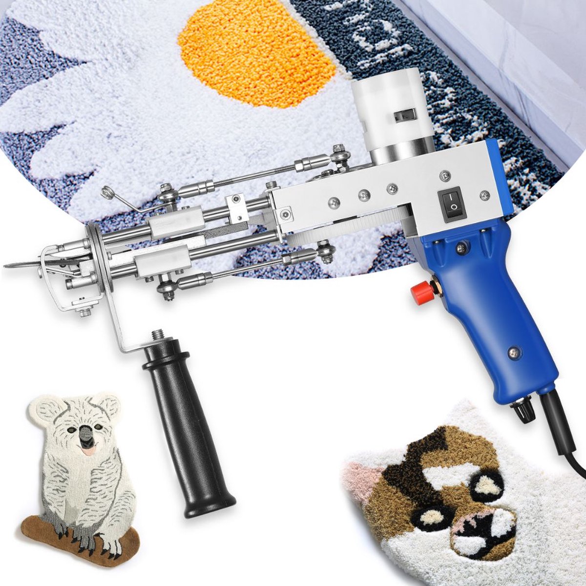 MKSS Tufting Gun Beginnerspakket Wit-Blauw