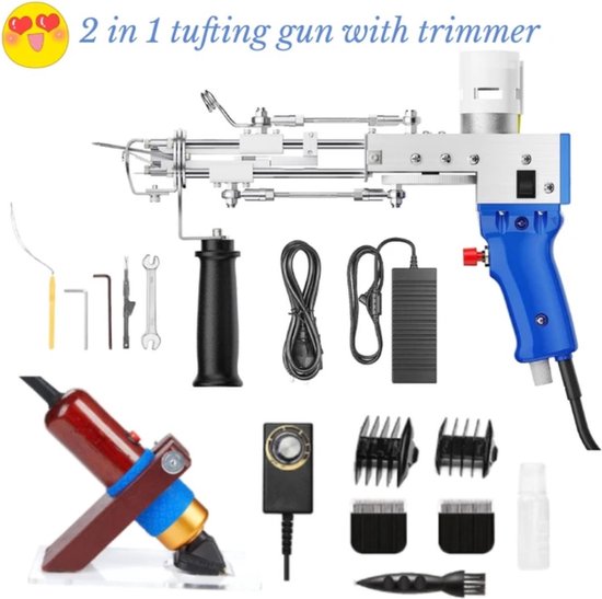 MKSS Tufting Gun Beginnerspakket Wit-Blauw