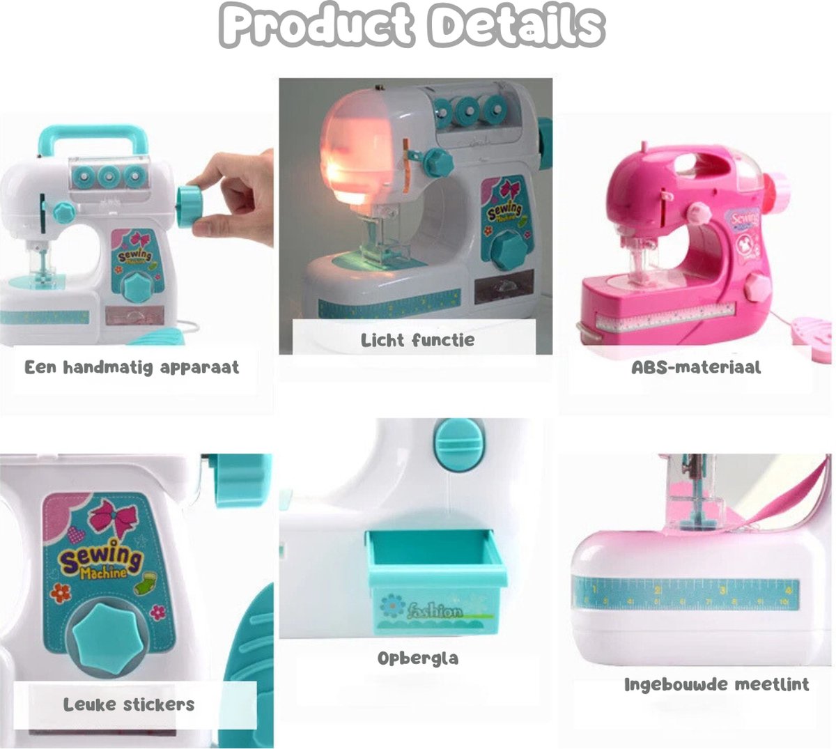 Wat vinden we goed aan de MrGoods Kindernaaimachine Lichtpaars