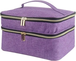 Naaidoos naai organizer - 28 x 19 x 15 cm - grijs