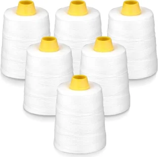 Naaigaren 6 rollen - wit