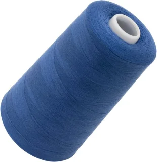 Naaigaren conus - polyester garen - blauw denim