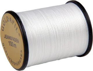 Naaigaren jeansdraad 100 meter wit