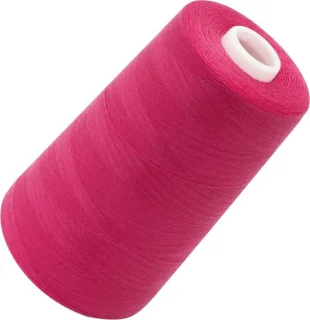 Naaigaren kegel polyester 4000 meter dikte 120 magenta
