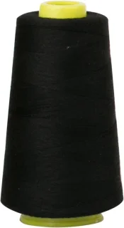 Naaigaren kegeldraad - polyester garen - zwart