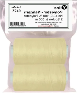 Naaigaren polyester 1000 meter natuurlijk beige