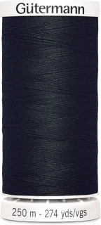 Naaigaren polyester 250m zwart