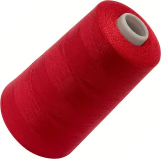 Naaigaren polyester - garen cone - rood