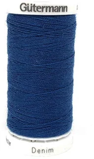 Naaigaren polyester jeansgaren 100 meter middenblauw