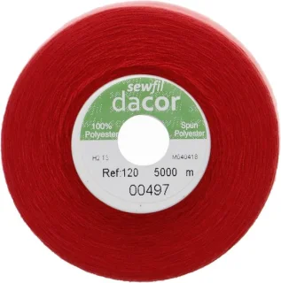 Naaigaren polyester spoel rood