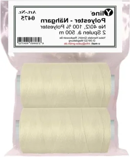 Naaigaren Polyester - Syngaren Spoelen - Kleding Maken - Scheurvast Duurzaam - 1000 Meter - Wit