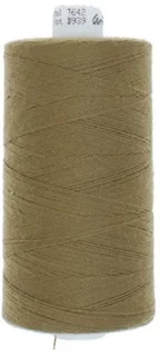 Naaigaren polyester universeel 1000 meter donkerbeige