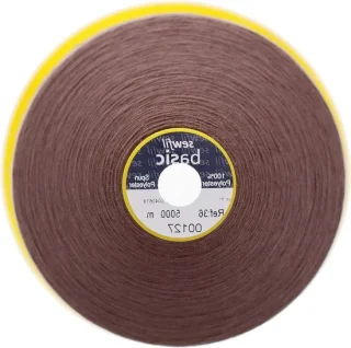 Naaigaren polyester universeel - 5000 meter - sepia