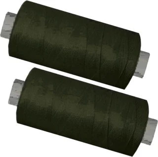 Naaigaren set polyester 1000 meter olijfgroen