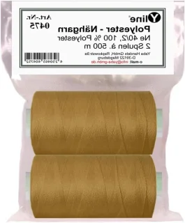 Naaigaren set polyester bruin