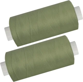 Naaigaren spoelen - polyester - 2 x 500m - olijf