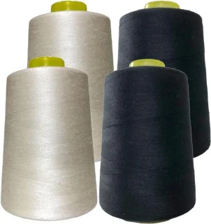 Naaigaren spoelen polyester blauwgroen