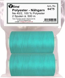 Naaigaren spoelen - polyester garen - turkoois