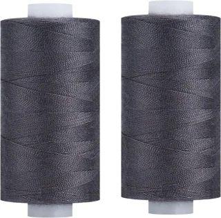 Naaigarenset polyester, 400 yards, loodgrijs