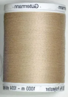 Naaigarenset polyestergaren beige