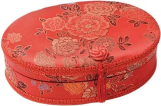 Naaikit Set - Houten Doos - Rood