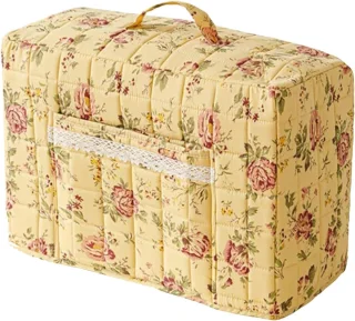Naaimachine beschermhoes met vintage bloemenpatroon, 43x35x24 cm