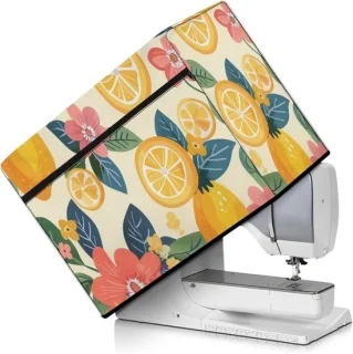 Naaimachine cover 45 x 22 x 32 cm citroen fruit
