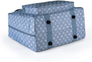 Naaimachine draagtas - Blauw/wit