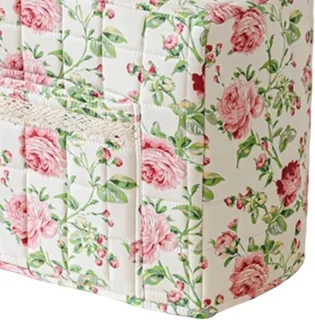 Naaimachine hoes vintage bloemenprint 43 x 35 cm roze