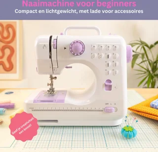Naaimachine Kinderen Wit Lichtpaars Starterspakket