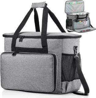 Naaimachine koffer – opbergtas – 43 x 23 x 32 cm – grijs