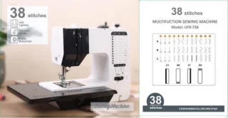 Naaimachine met accessoires 38 steken