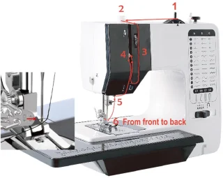 Naaimachine met accessoires 38 steken
