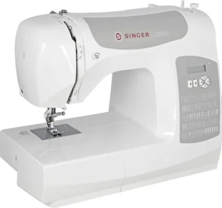Naaimachine met arm - wit grijs