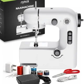 Naaimachine met voetpedaal en accessoires review