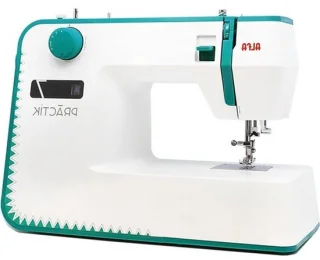 Naaimachine metaal wit/groen