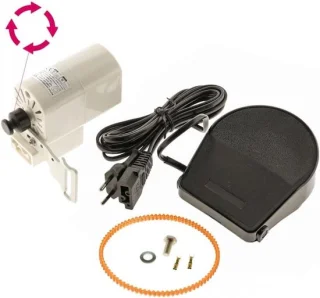 Naaimachine motor kit met pedaal - 120 W - zwart